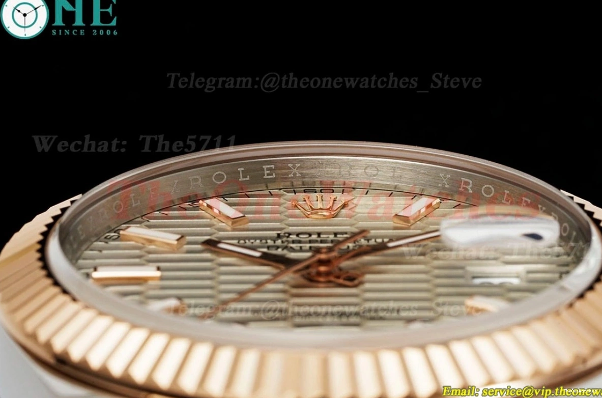 SS Oys Textured EWEF Datejust RG 41mm 126331 Silver A3235 Dia 1209